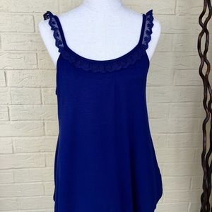 NWT. Artisan NY. Large Soft Lace Navy Intimates